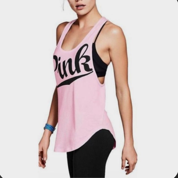 VS 🌺PINK🌺 Pink Exercise Tank Top Only - Picture 3 of 3